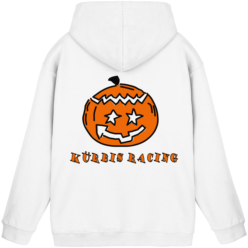 Kürbis Racing Hoodie - weiß